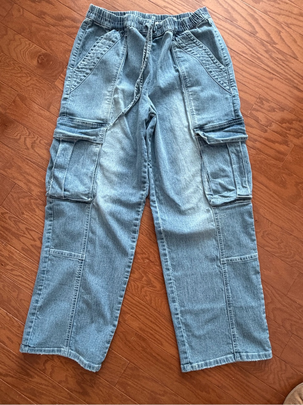 Almost Famous Light Blue Cargo Denim